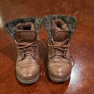 Brown Fur-Lined Boots